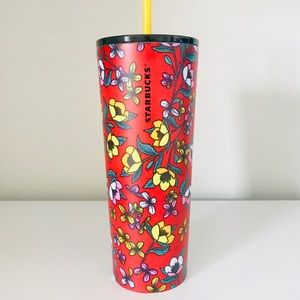 🌟Starbucks Stainless Steel Poppy Floral Tumbler